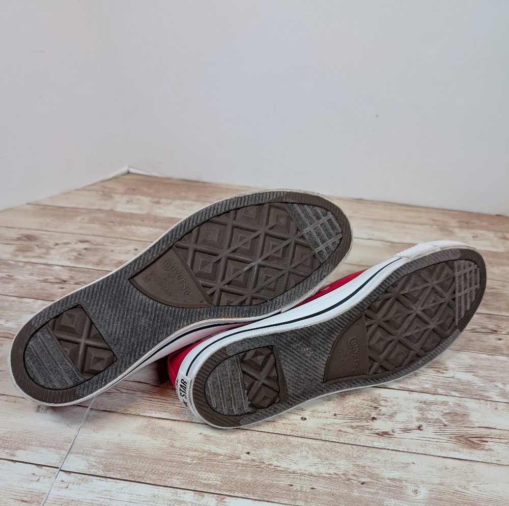 Converse All Star Chuck Taylor Low Top Red Sneakers Tennis Shoes Men's 10 - Picture 14 of 15
